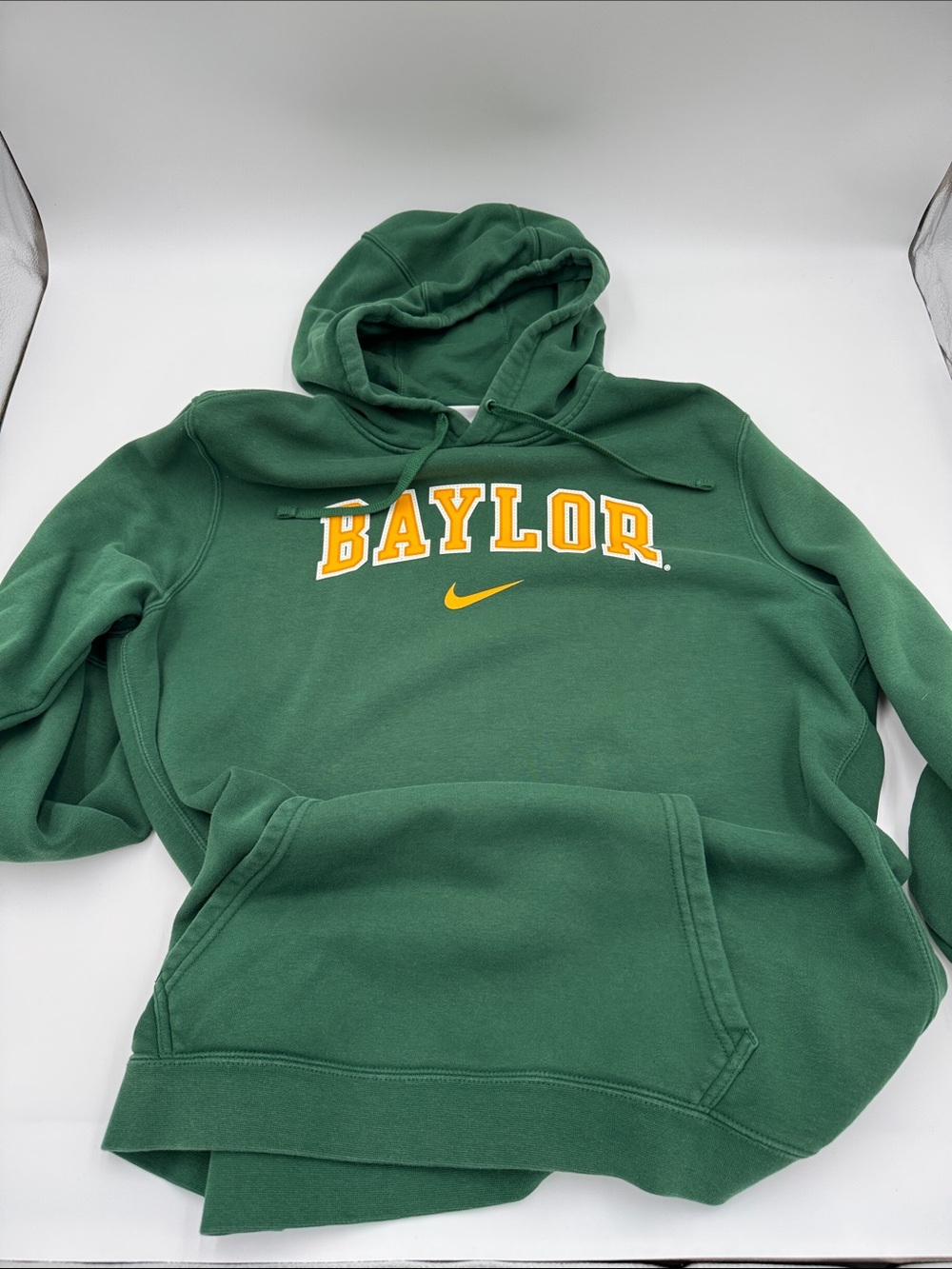 Nike Green Hoodie with Yellow Baylor Logo